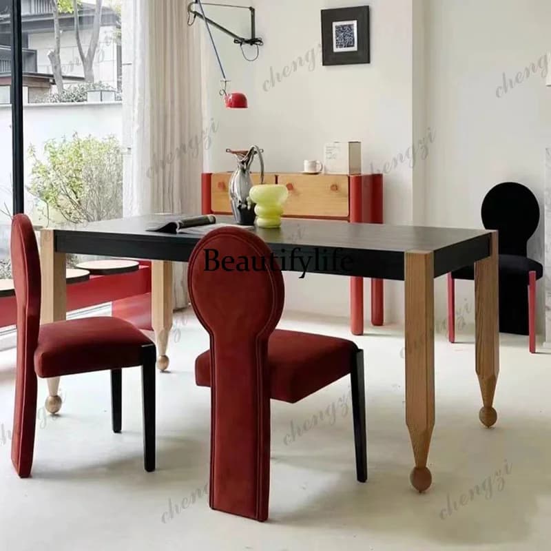 Z138 Italian Nordic Dining Tables Event Study Writing Salon Kitchen Dining Tables Luxury Modern Wooden Furniture