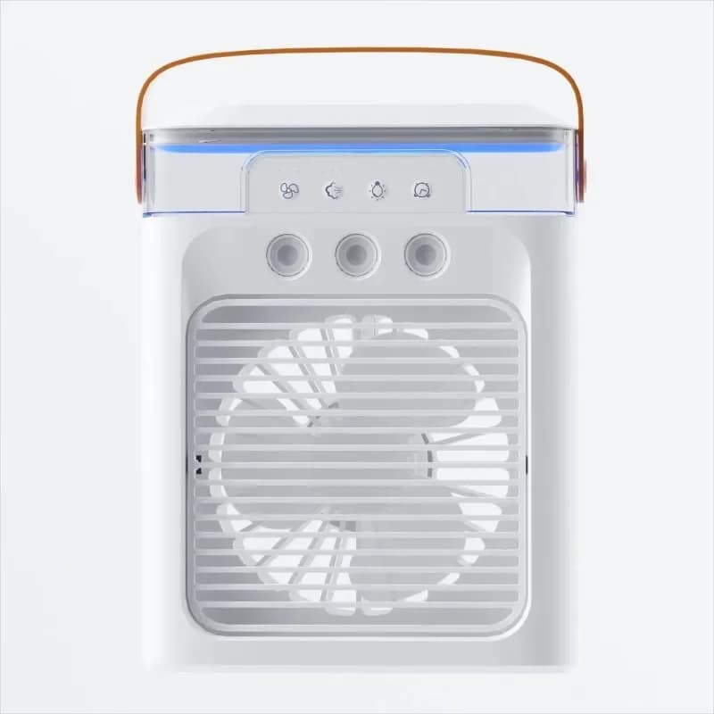 Business solid color handheld small fan, mini portable fan, rechargeable outdoor small electric fan