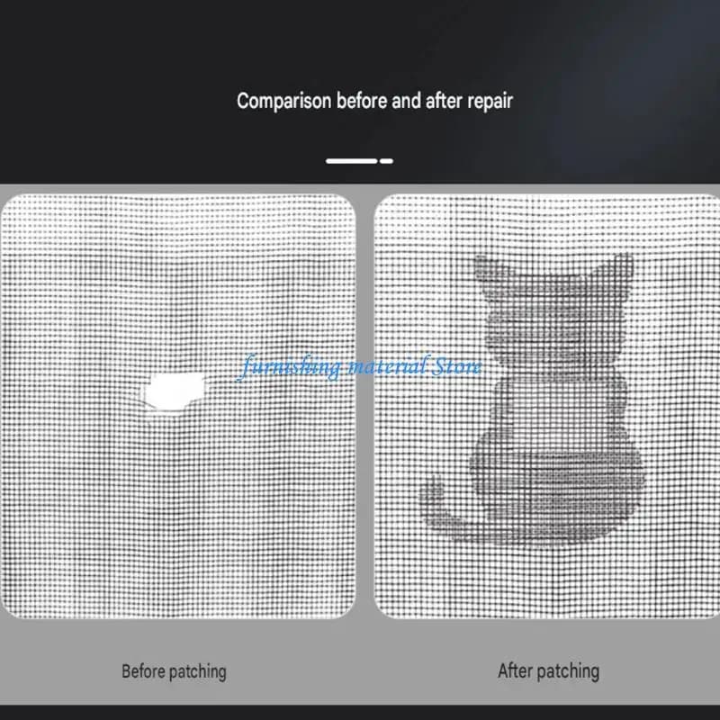 Y5GD Screen Care Cover for Torn Screens, Glass Fiber Adhesive 20-Count Set for Home, Porch and Entry Screen Use Daily