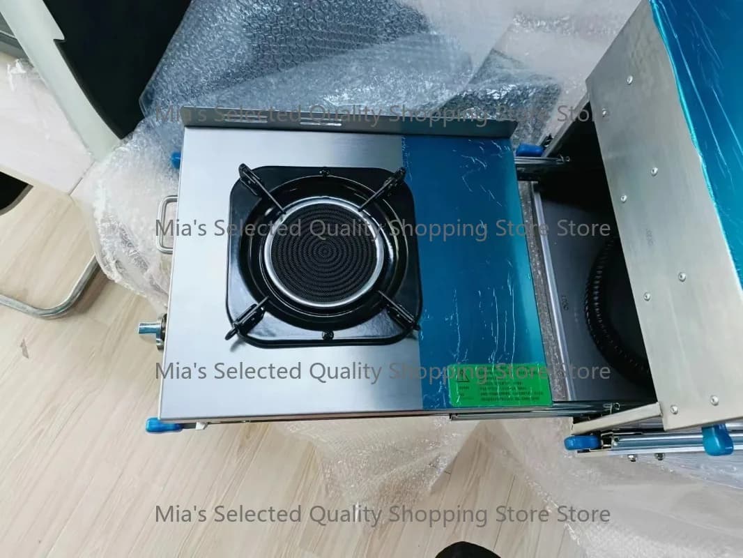 RV Pull out Stove Kitchen Cooker for Trailer Caravan with Sink Hot Sell Portable Cooking Appliance