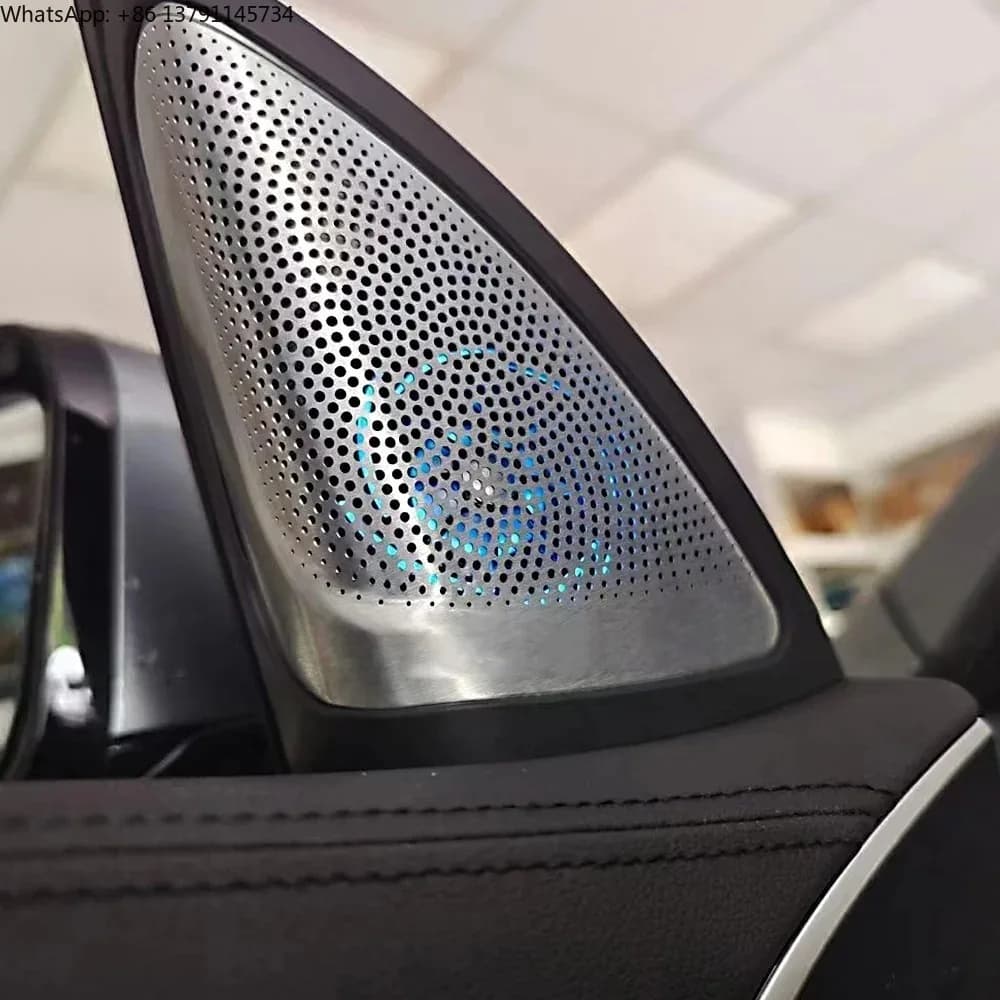 Luminous Tweeter Speaker Cover for Auto Interior Front Door Compatible with BMW G32 6GT 630i M - Illuminated Car Speaker Grille