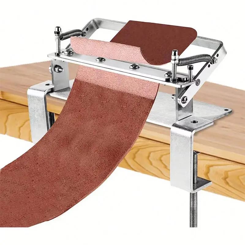 Manual Leather Skiver Machine Portable Leather Splitter Tool with Precision Blade for DIY Leather Craft and Shoe Making