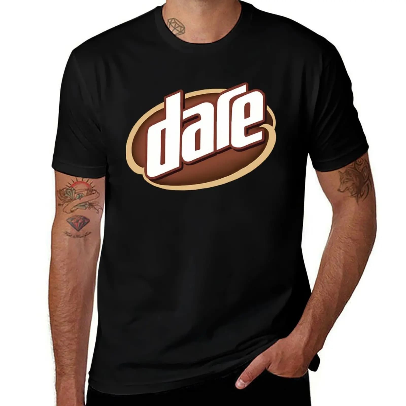 Dare Iced Coffee Logo T-Shirt Plus Size Basic Cotton T-Shirt