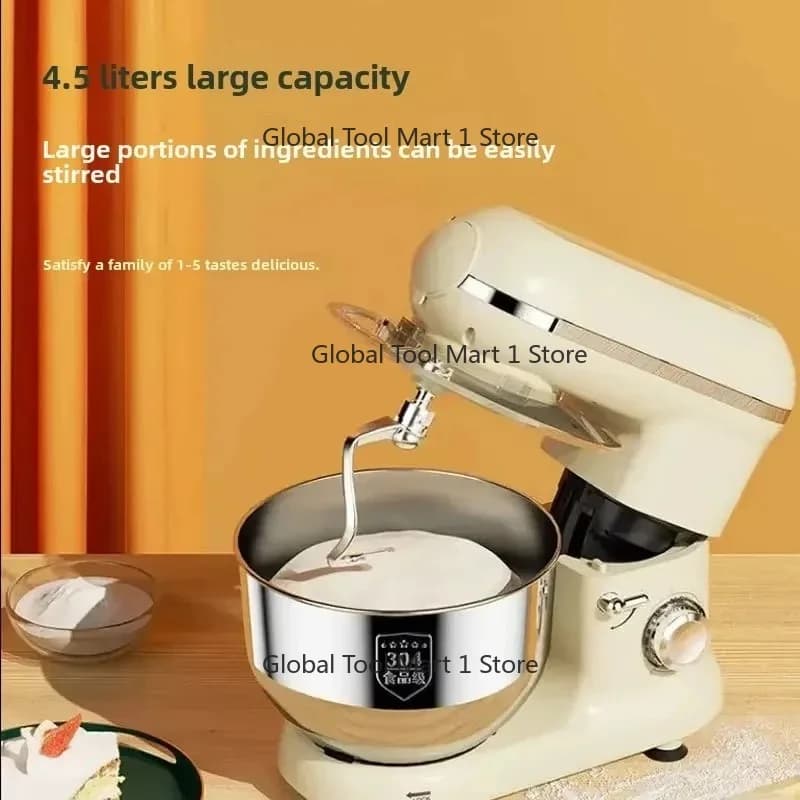 Multifunctional Dough Mixer Home Small Automatic Beaters Bread Mixer Kitchen-Aid Vertical Spiral Mixer