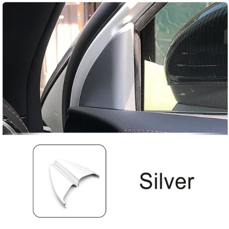 Car Door A-Pillar Panel Decoration Cover Trim For Mercedes Benz A Class W177 2018-2022 ABS Styling Interior Accessories