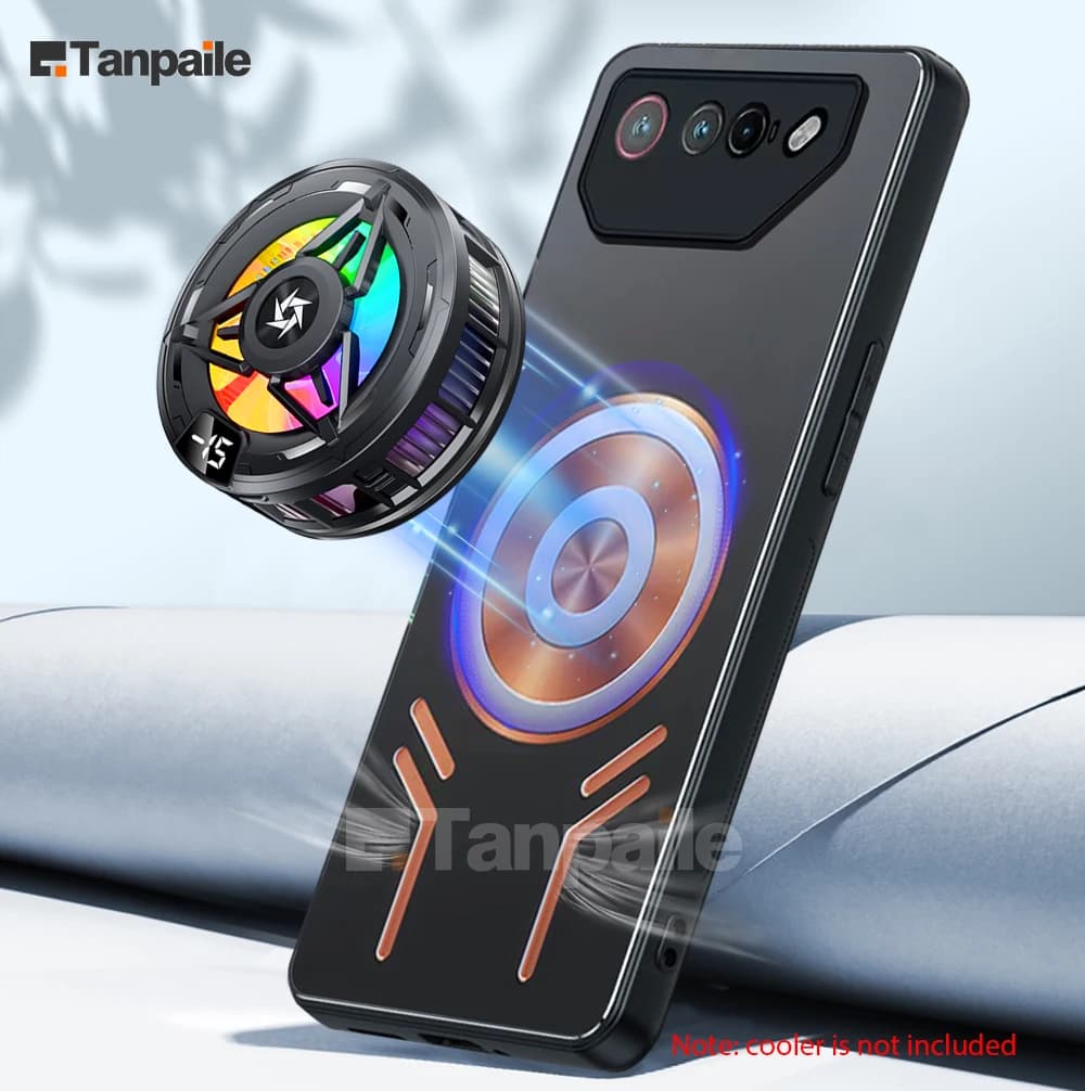 Magnetic Cooling Case For Asus ROG Phone 7 Ultimate 6 6D Batman Edition Pro 5s 5 Shockproof Copper Metal Heat Dissipation Cover