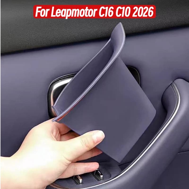For Leapmotor C16 C10 2026 Door Handle Storage Box Door Slot Organizer Tray Waterproof Interior Modification Accessories