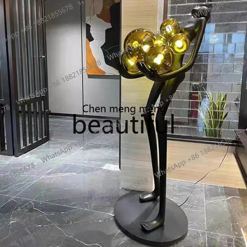 Character ball lamp, creativity, living room decoration ornament, office bedroom home accessories X