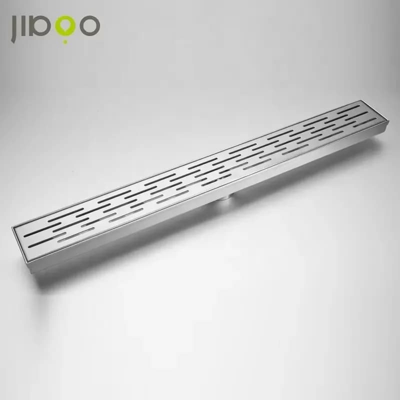 2024 Modern Stainless Steel Bathroom Linear Floor Drain with Grate Cover