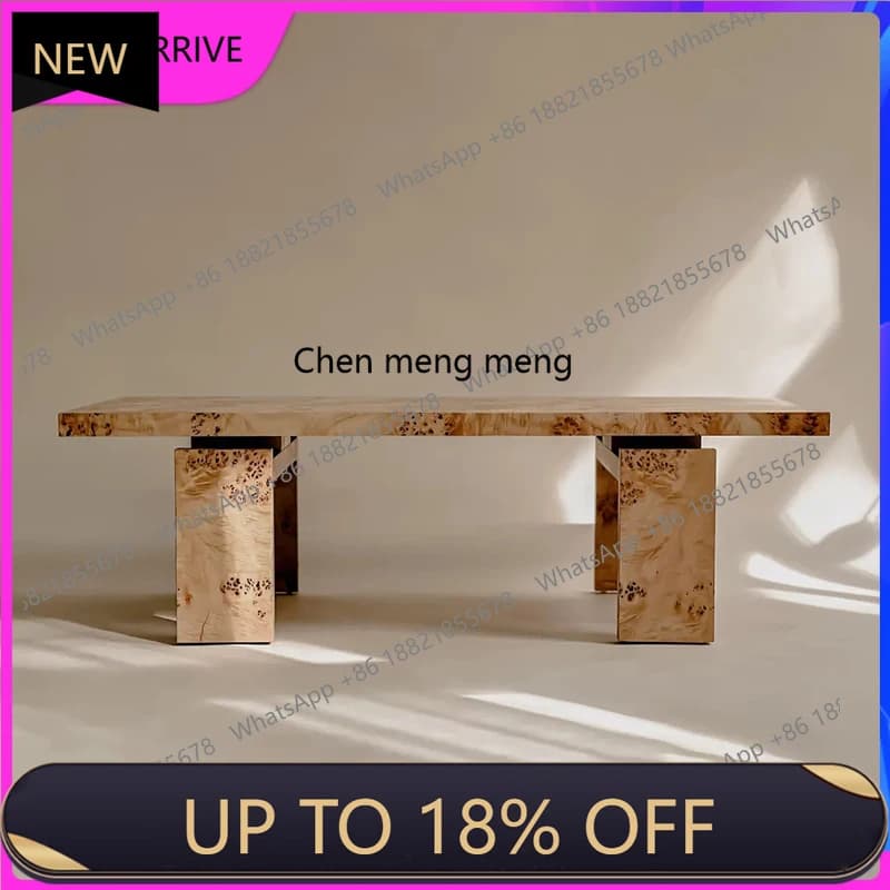 C88 Light luxury medieval Nanyang simple style living room rectangular tree tumor tea table sofa coffee table