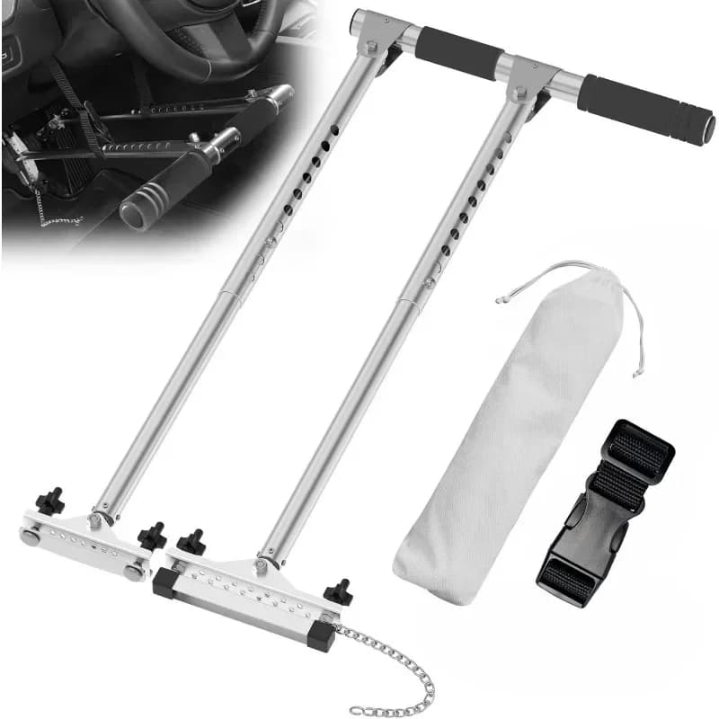 Automotive manual devices for disabled drivers, portable manual driving assistance for disabled drivers