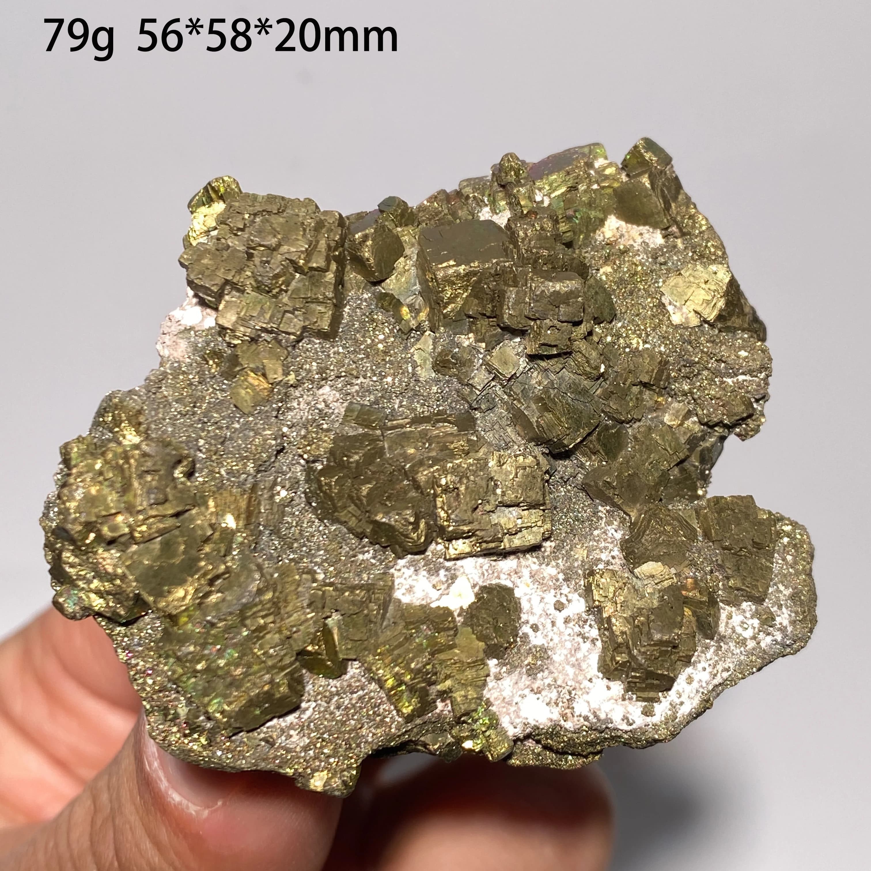 100% Natural Raw Stone Indonesia Pyrite Crystal Chalcopyrite Quartz Mineral Specimen Rock Home Decoration Gift Healing