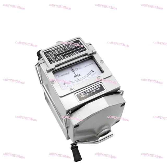 High Precision Pointer Megohmmeter ZC25-3 Insulation Resistance Tester 500V1000V Shaker