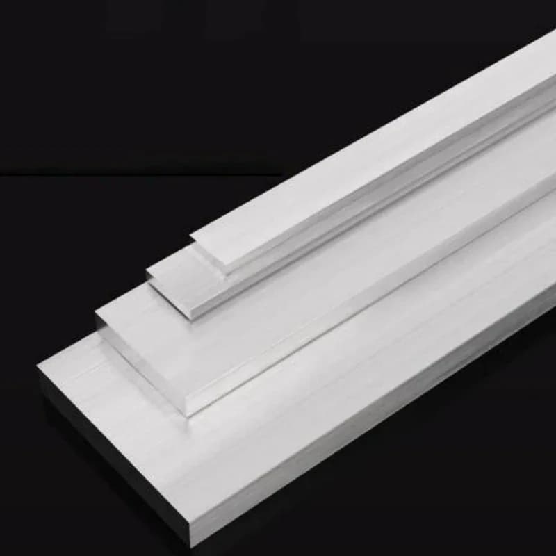 6061 Aluminum Flat Bar Plate Rod Length 300mm, 2-30mm Thick, CNC Machining Stock for Frame Bracket Model DIY