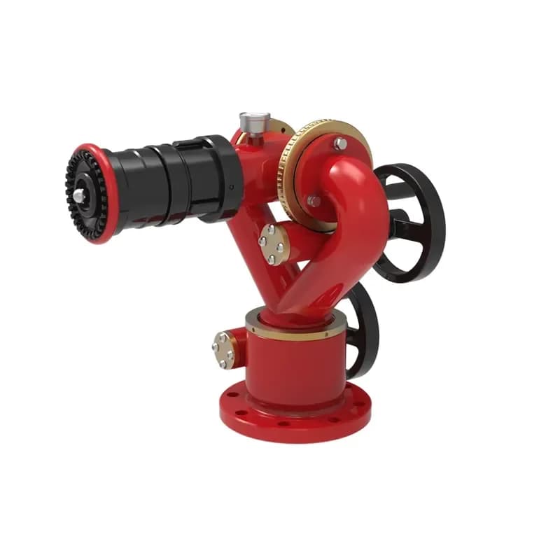 Dual-Handwheel Manual Fire Fighting Water Selectable 20-30-40LPS Jet Spray 360° Horizontal, -55°~+90° Vertical
