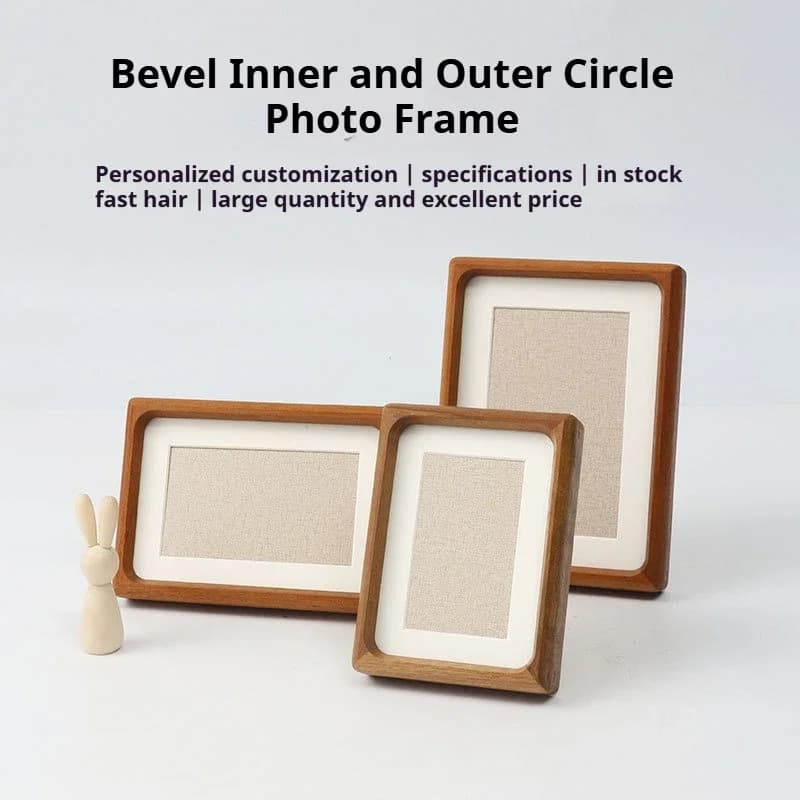 Solid Wood Mortise and Tenon Photo Frame Vertical and Horizontal Decorative Frame High-Quality Picture Frame Home Decor