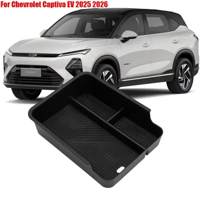 For Chevrolet Captiva EV 2025 2026 Armrest Storage Box Center Console Stowing Tidying Organizer Car Accessories