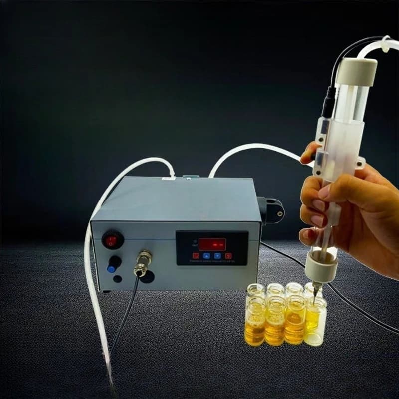 Handheld pinhole filling machine, small bottle mouth automatic liquid filling machine