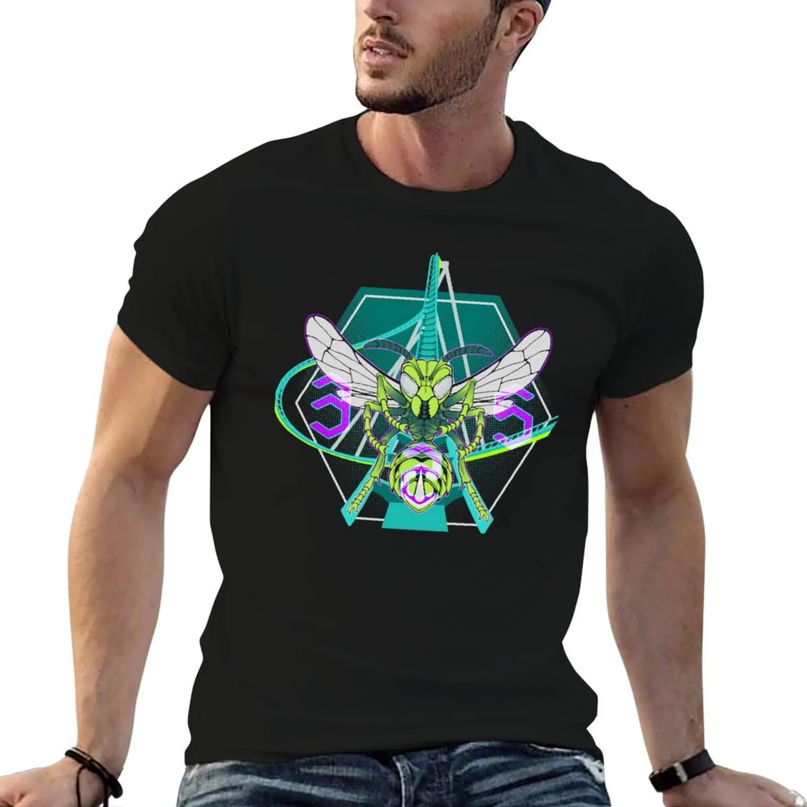 Hive Dive - Fury 325 Roller Coaster Carowinds Theme Park T-Shirt baggy shirts Blouse mens shirts graphic tee