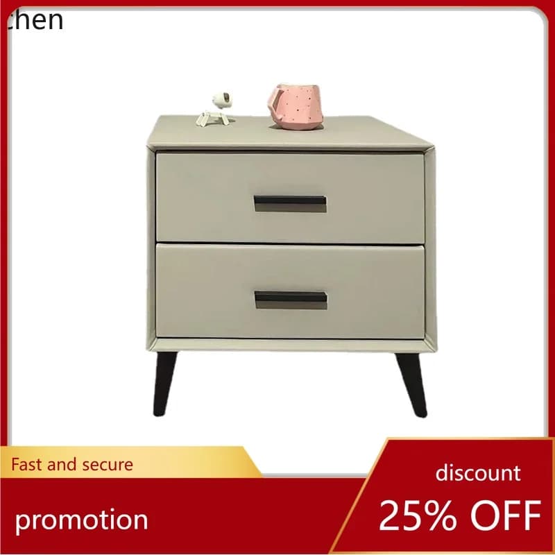 YFY  Boutique Bedside Table Multi-Functional Large Capacity Bedroom Locker Storage Cabinet