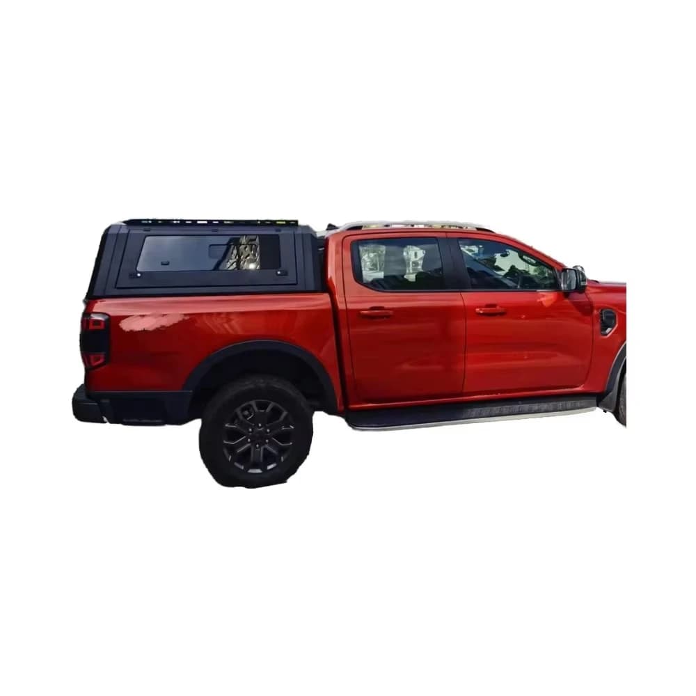 Customizable Black Canopy for 4X4  for Ranger Pickup Truck Truck Camper Glass Sliding Window Fits Perfectly Pickup Truck