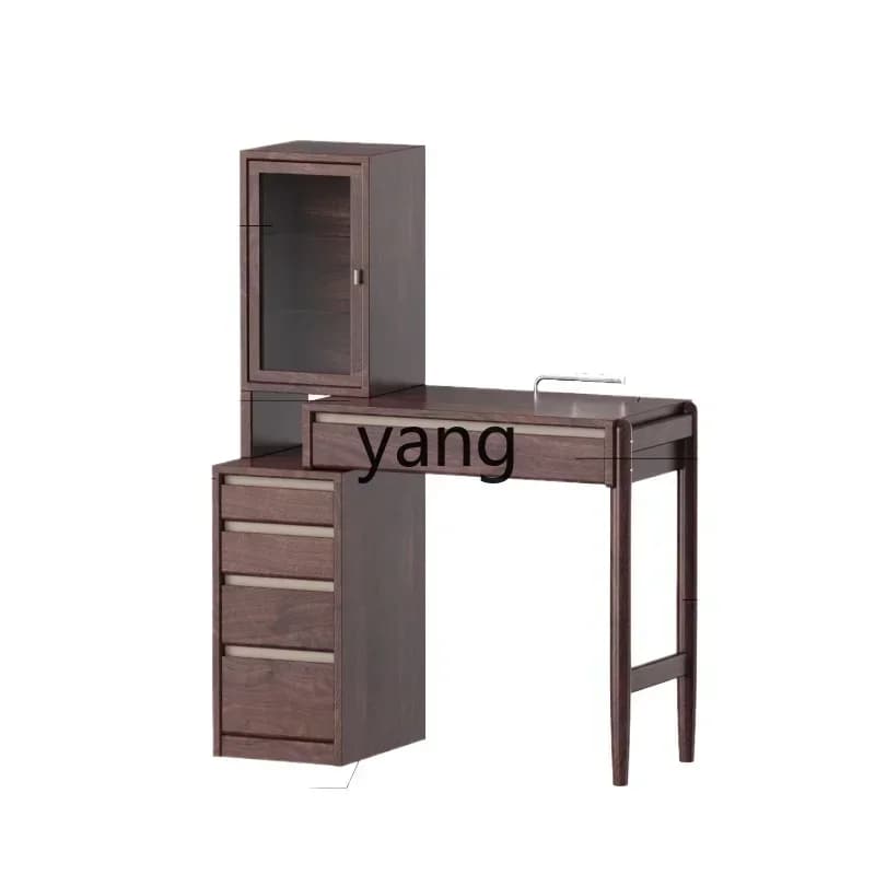 XYY dresser, black walnut makeup table, chest cabinet, integrated bedroom, solid wood bedside table