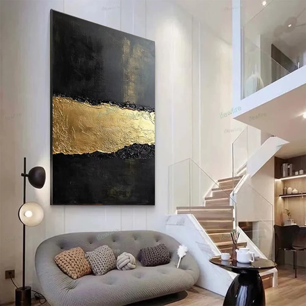 Large Wall Art Palette Knife Handmade Oil Painting Yellow Rose Flower Abstract Canvas Art On Home Living Room Decor Wall Picture