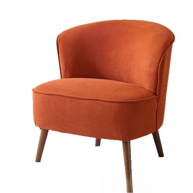 Leisure Lazy Sofa Balcony Bedroom B & B Fabric Single Sofa Chair Solid Wood Frame Modern Simplicity