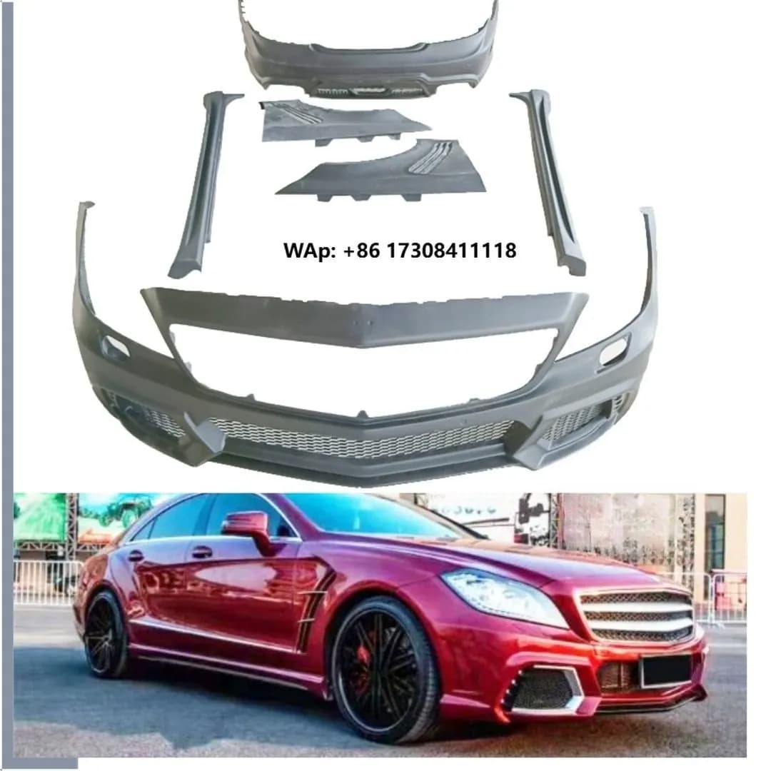 W218 CLS 260 320 400 Upgrade WALD Style Front Rear Bumper Body Kit Fiberglass for W218 CLS 2011-2017
