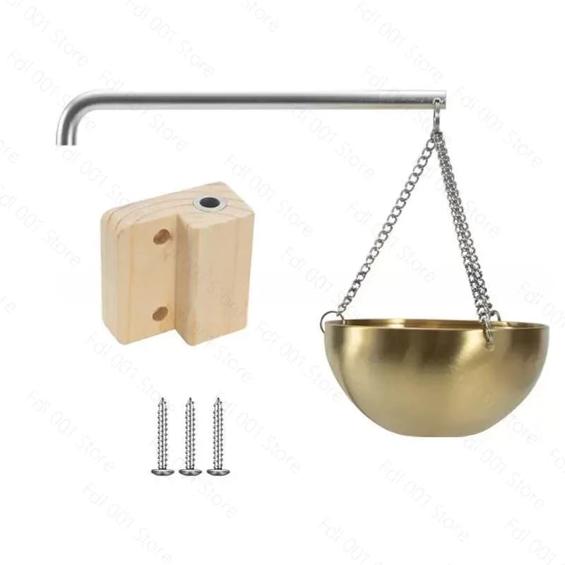 New MSNA-2131 incense 2C gold rust steel sauna room smoked bowl dry steam room sweat  room wall-mounted essential oil bowl