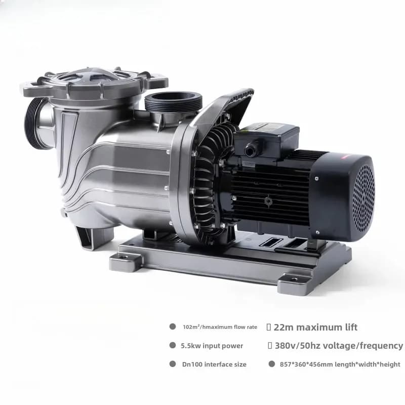 3 Variable Speed High Pressure High Efficiency Self Priming Swimming Pool Pump Metal & Plastic Construction