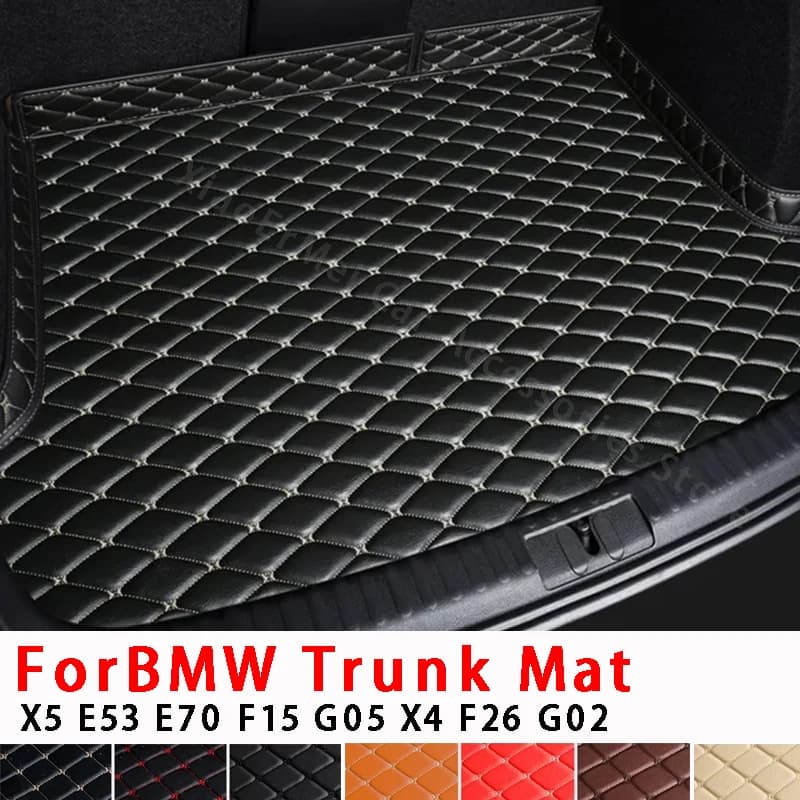Car Rear Trunk Mat for BMW X5 E53 E70 F15 G05 X4 F26 G02 Trunk Storage Protector Pad Carpet Liner Tail Boot Tray Car Accessories