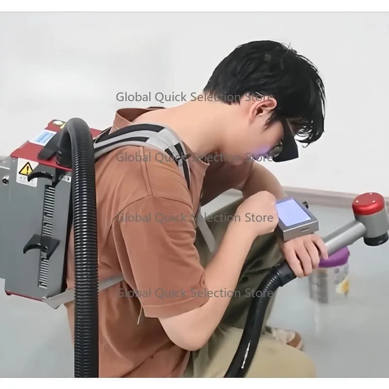 Parts of Porta-ble Pulse Fiber Laser Cleaner Lazer Clean System Metal Rust Paint Clean Handheld Backpack Style De-vice