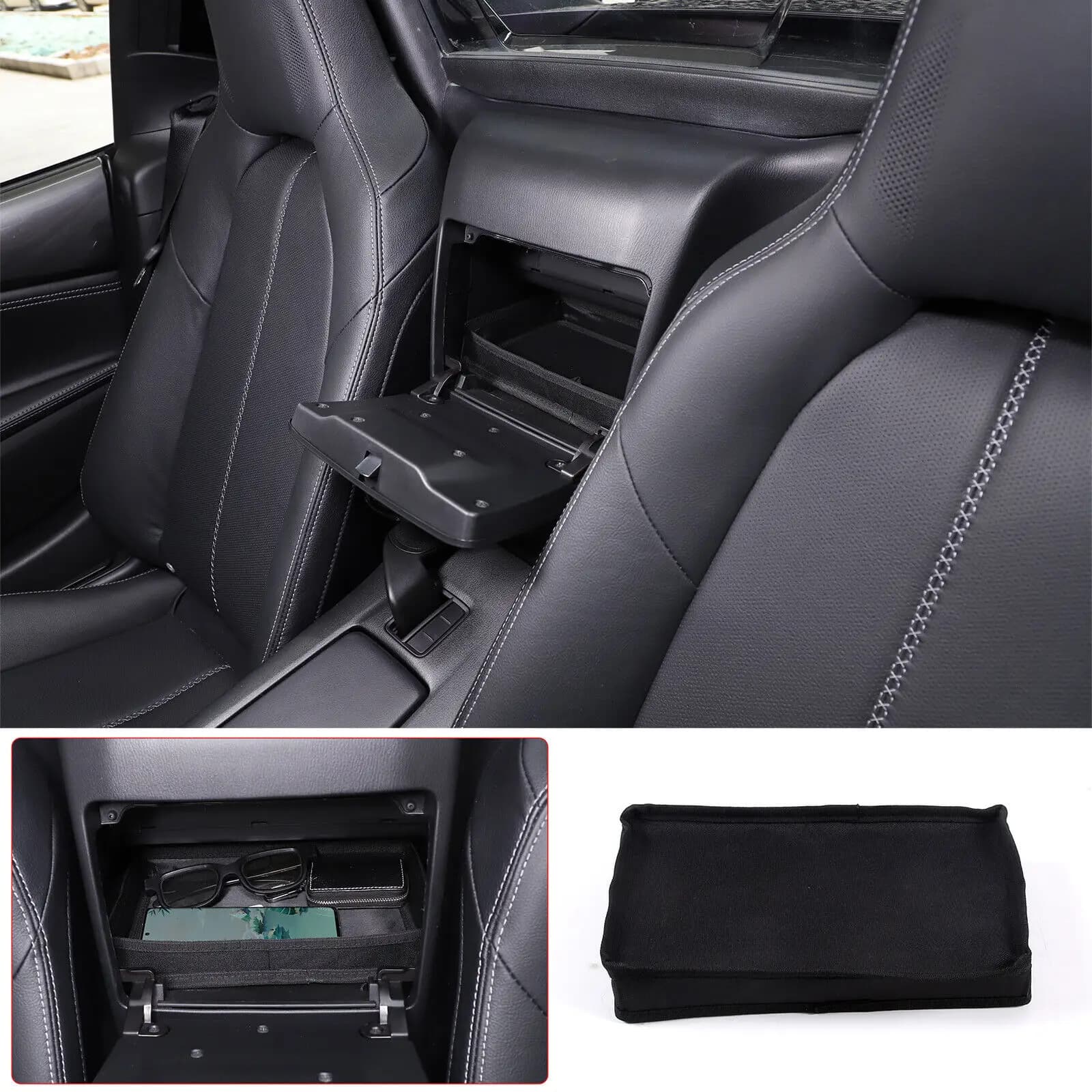 Cloth Car Backrest Storage Box Storage Box For Fiat 124 Abarth 2016-2024 Oxford Cloth Stowing Tidy Container Sunglass Tray