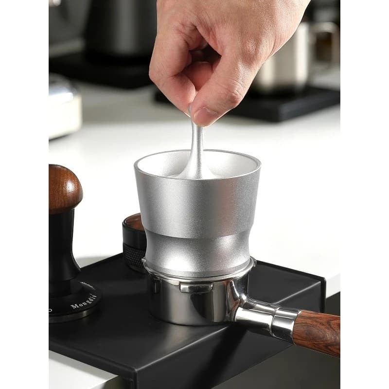 Coffee Dosing Cup, Universal 51-58mm Coffee Powder Receiver Cup Fit Portafilter For Barista Coffee Making