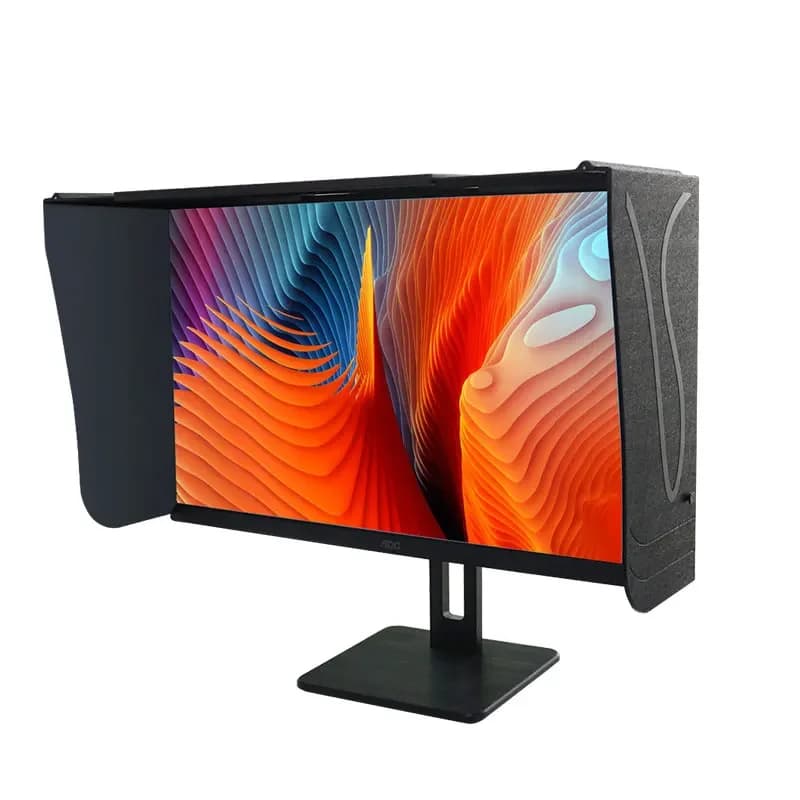 Desktop computer screen monitor, hood, width 41-66 cm sunshade