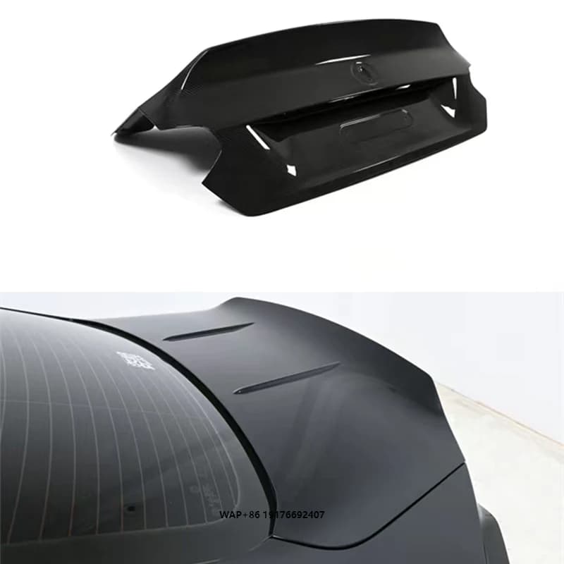 High Quality Dry Carbon Fiber Car CS Style Trunk Cover for G87 M2 Cs Style Dry Carbon Rear Trunk Cover Perfect Fitment