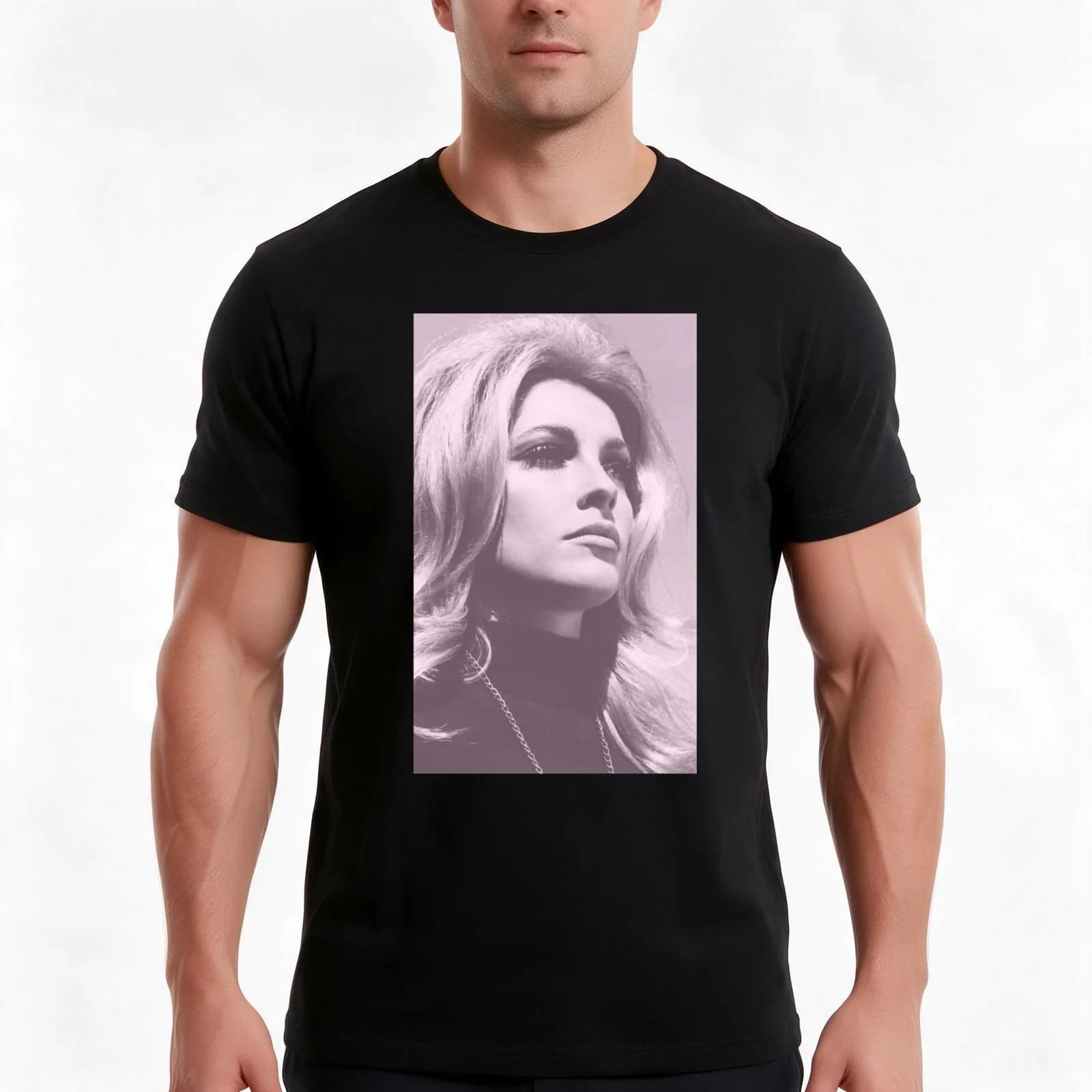 Sharon Tate T-Shirt, Summer Casual Cotton Tee, Oversized Streetwear Tops, Vintage Graphic Print, Loose Fit Short Sleeve