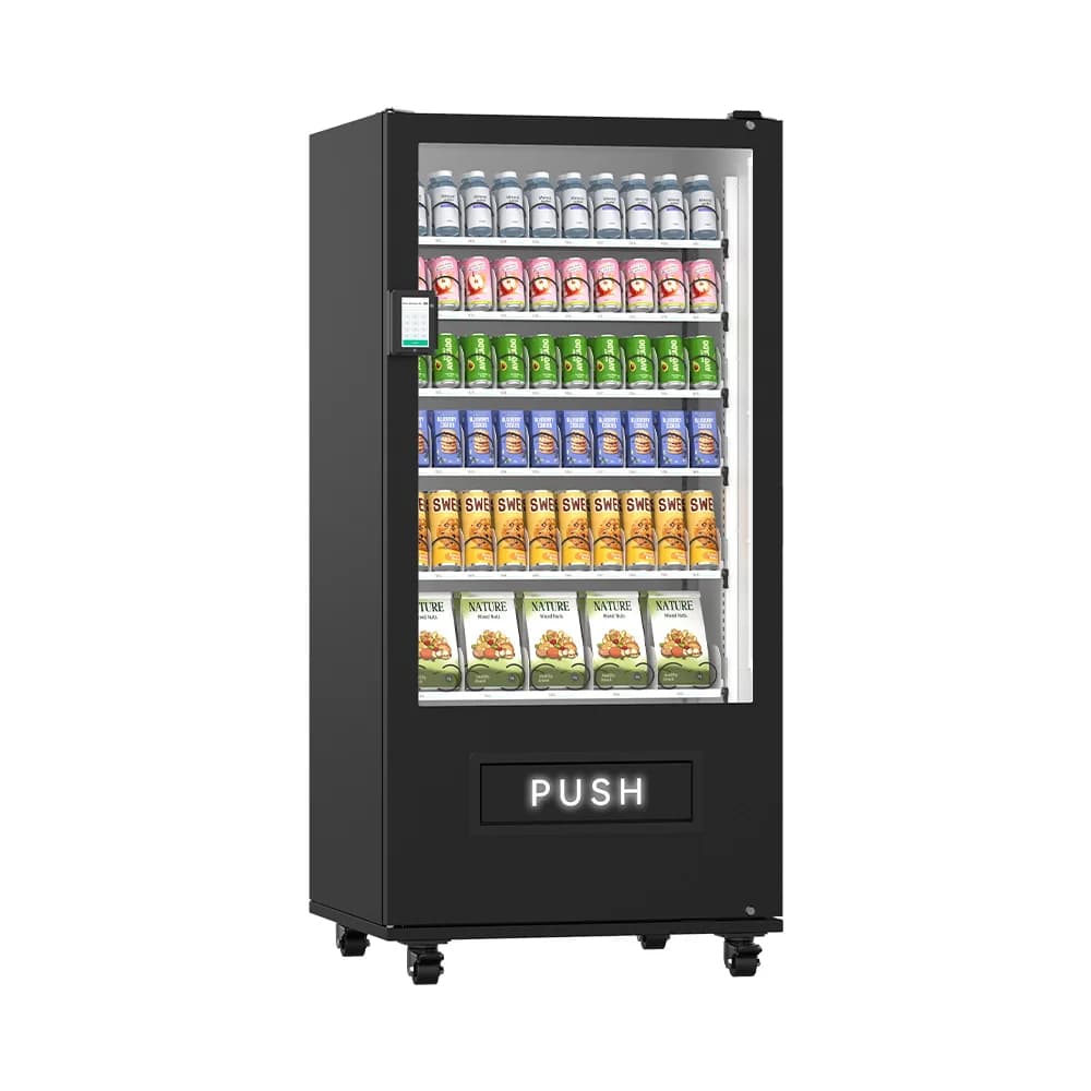 Automatic Refrigerated Beverage Vending Machine Fast Food Healtly Snack Soda Vending Machines for Sale with Cash Pay