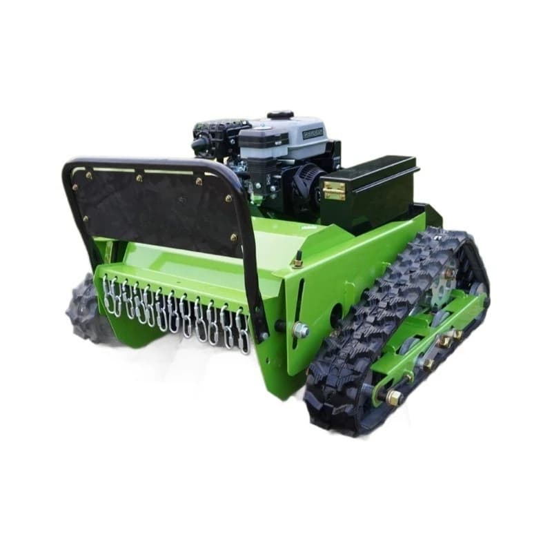 Remote control lawn mower, orchard crawler diesel lawn shredder, lawn mowing robot