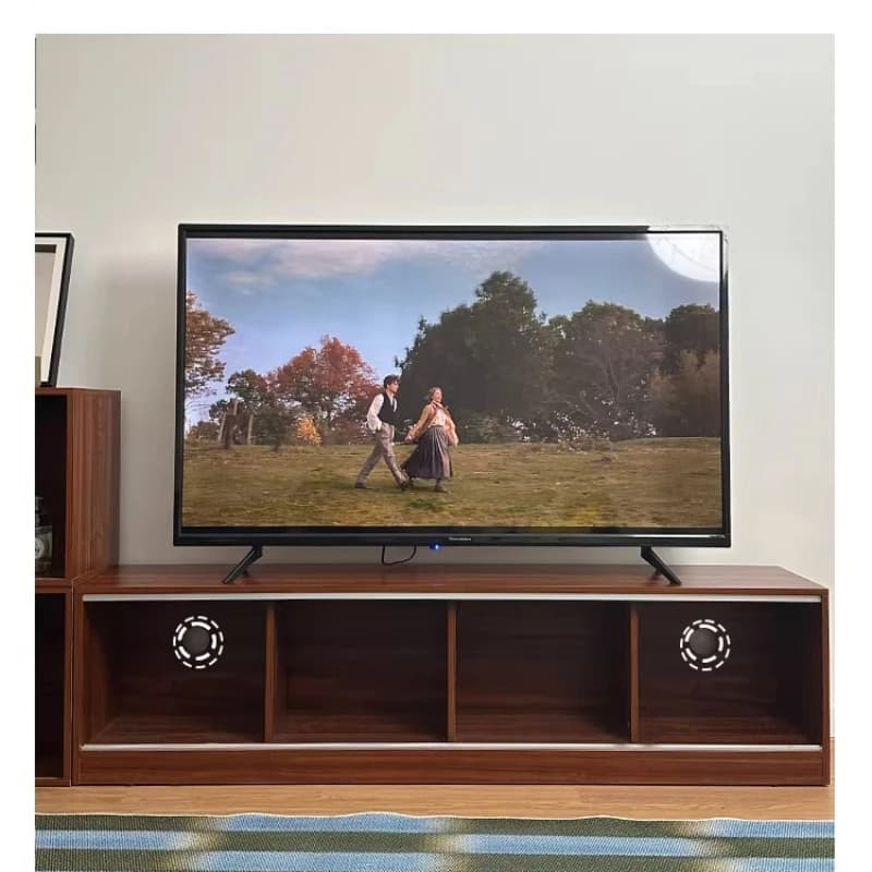 Medieval retro TV cabinet small apartment living room storage storage module cabinet storage combination cabinet