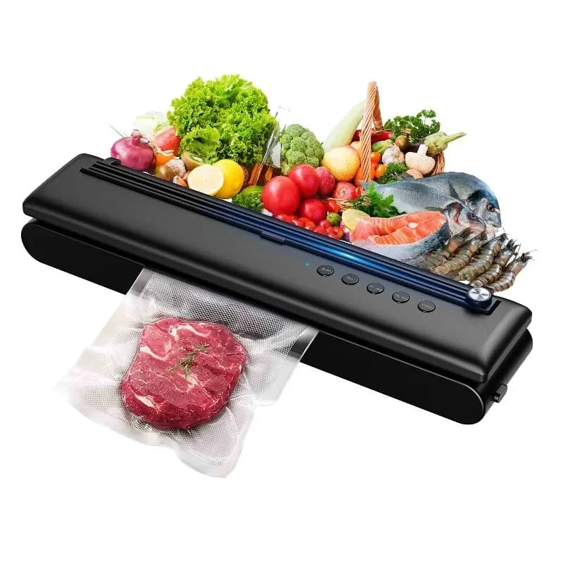 Kitchen vacuum sealing machine Household simple automatic vacuum food sealing machine with cutter