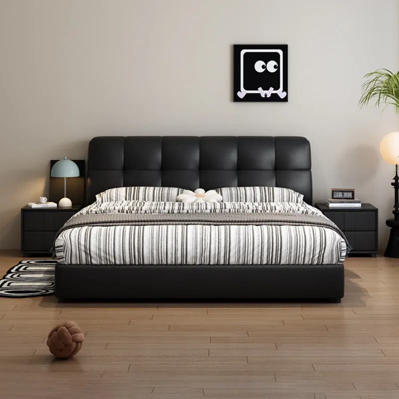 Modern Headboards Bed Single Double Storage Sleeping Full Luxury Design Bed Simple European Letto Matrimoniale Unique Furniture