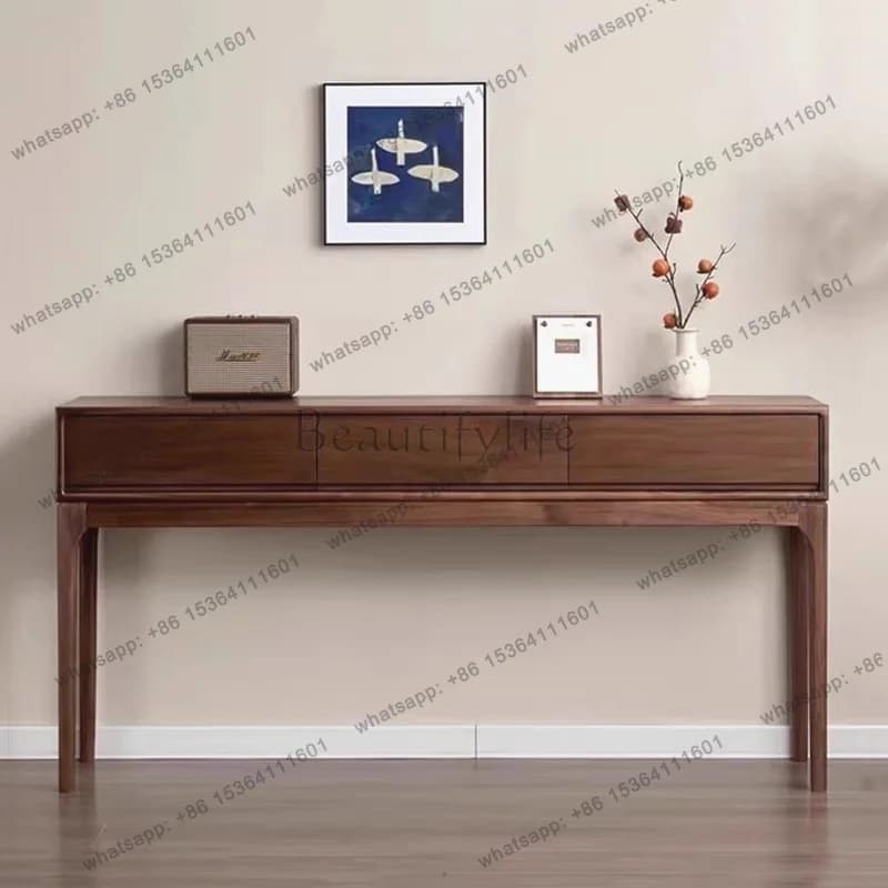 Mid Century Classic Console Table Rustic Storage Hallway Glamour Console Table American