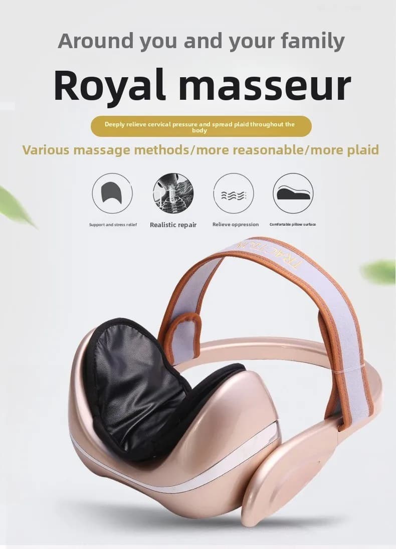 Electric Cervical  Instrument Intelligent Remote Control Magnetic Therapy Head and Neck Hot Compress Kneading