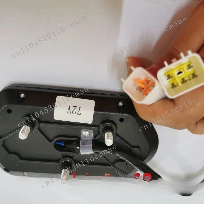 Electric Bike Display Scooter Instrument with Waterproof Connector 35cm Wire Length  for Vehicle with 72v Lithium Battery