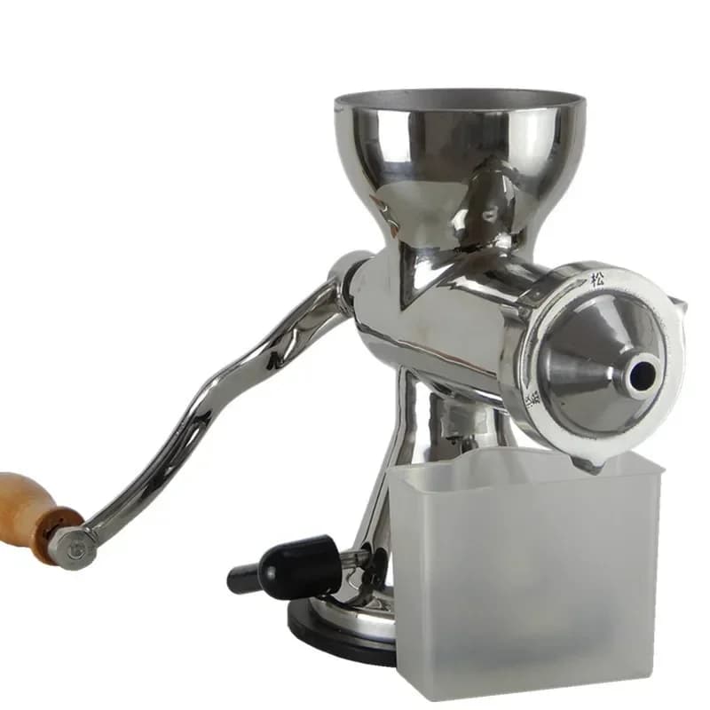 Manual stainless steel wheatgrass juicer hand crank household vegetable wheat seedlings ginger pomegranate juicer