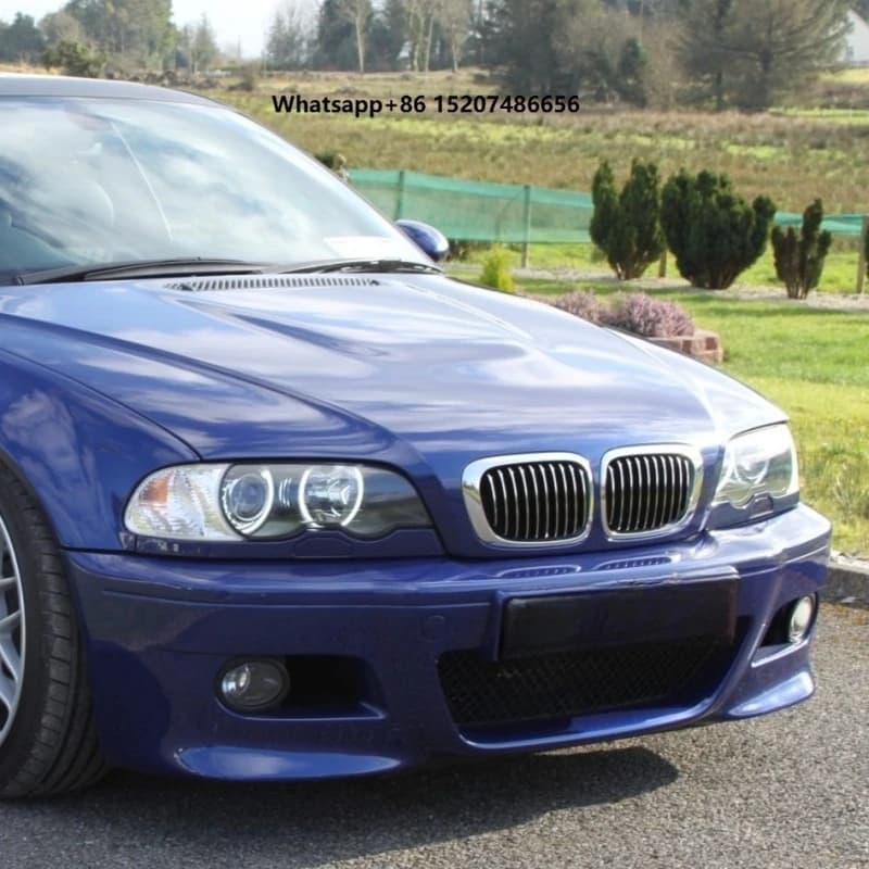 Fit  E46 Bumper for E46 4dr 1999-2005 Large Surround 4-Piece Car Bumper Set I-Design