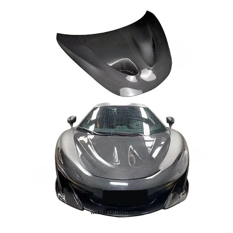 Carbon Fiber Front Bumper Engine Hood Bonnet Vent Cover for Mclaren 540C 570S 570GT 600LT 2015-2019