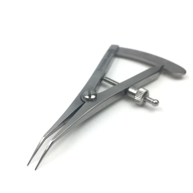 1Pcs Lab Planting Measuring Ruler, Measuring Caliper, CurvedStraight Head,StainlessSteel Planting Caliper S